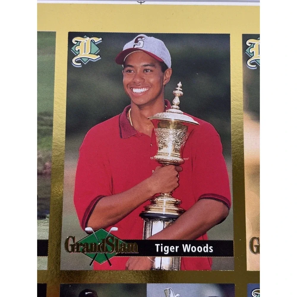 Tiger Woods Legends‎ 9 card UnCut Sheet Grand Slam